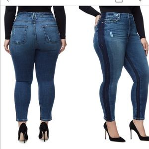 Good American Good Waist Ankle Skinny Jeans Plus